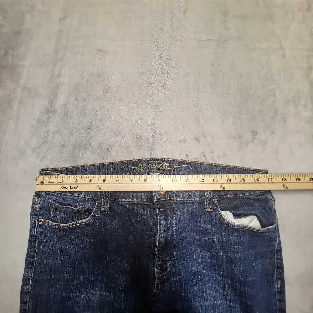 Old Navy The Sweetheart Jeans Womens 12 Tall Blue Flared Mid-Rise 5-Pocket